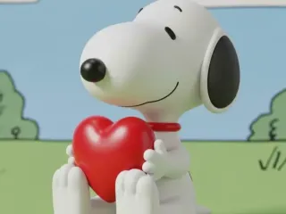 Snoopy con corazon