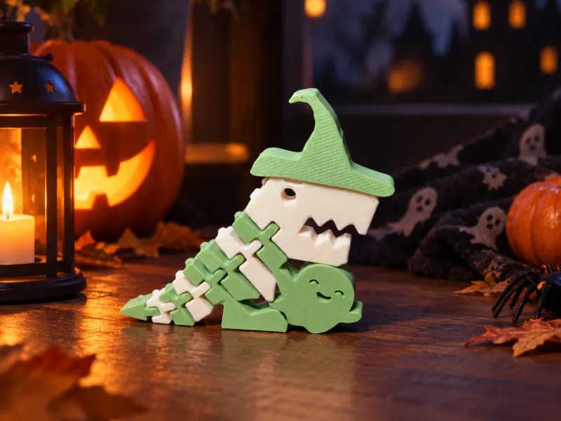 👻🎃 Sevimli Cadılar Bayramı Hayalet Dino