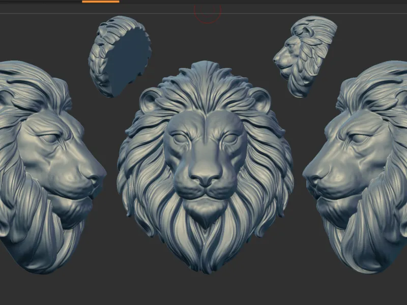 LION FACE PENDENT