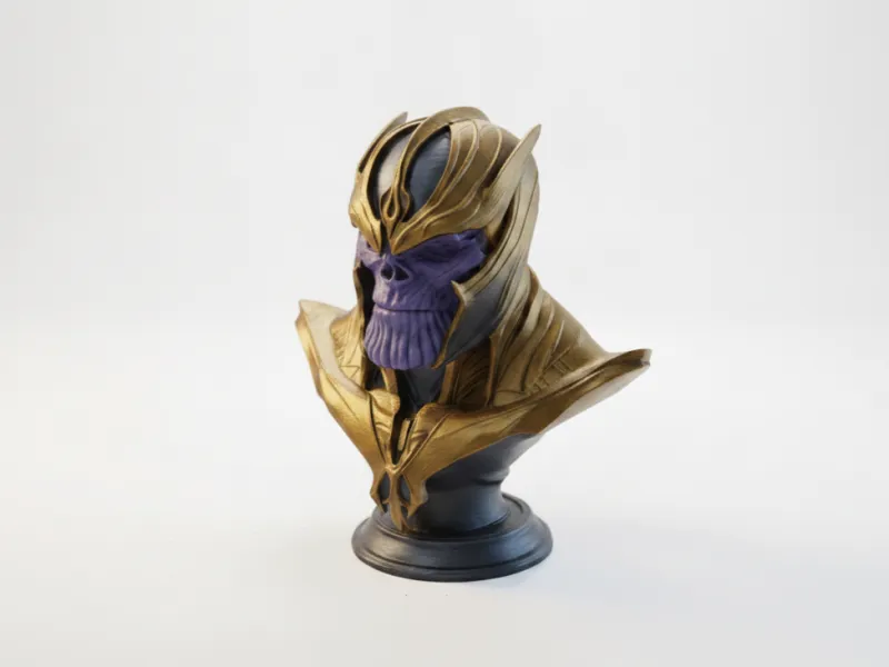 Buste de Thanos, sculpture de vilain Marvel imprimable en 3D
