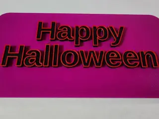 Happy Halloween Sign. 180mmx90mm.