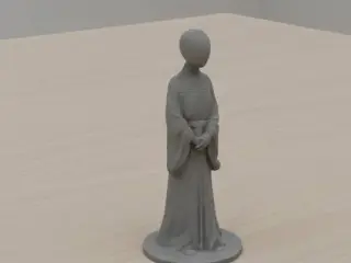 Tall Monk Figurine