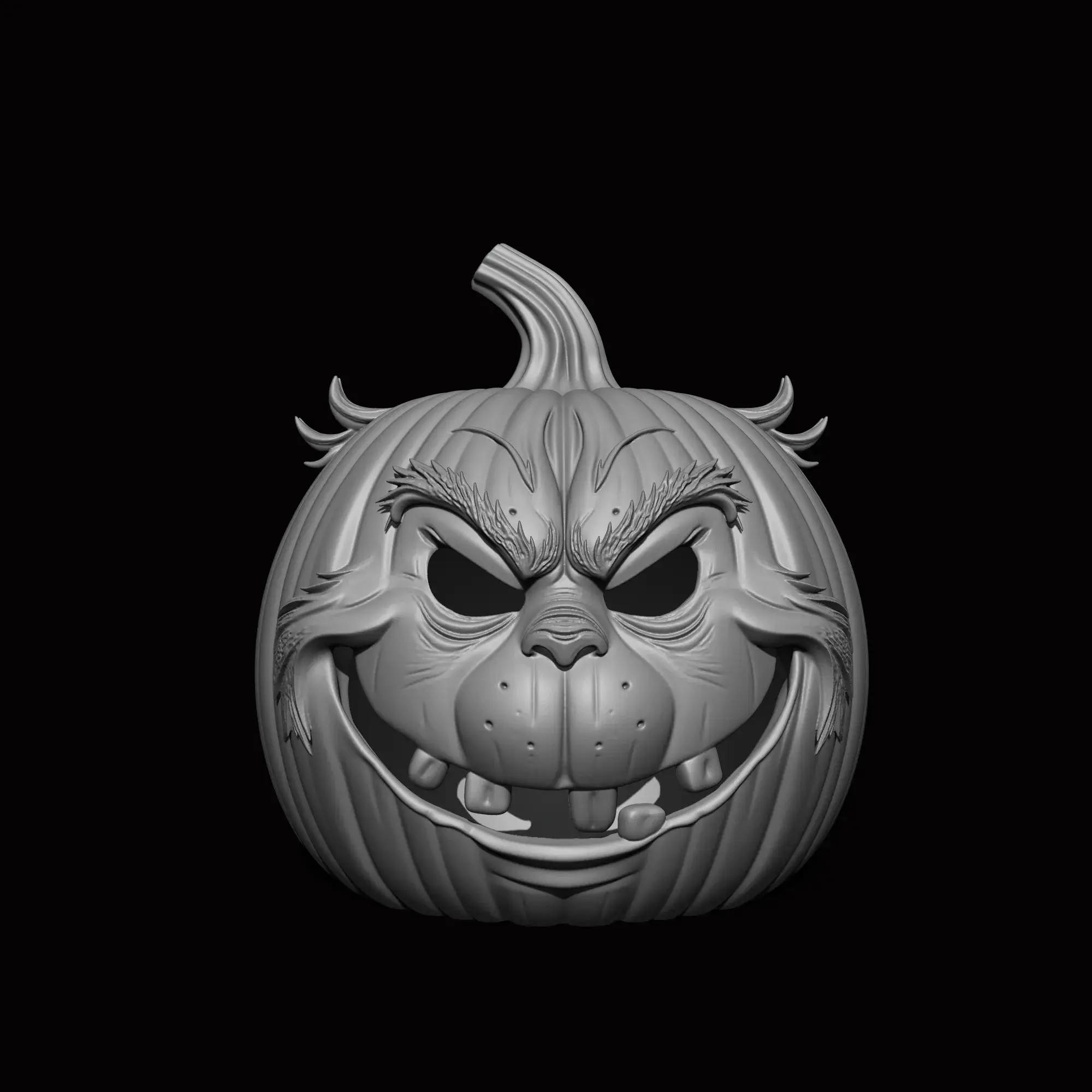 Grinch Pumpkin for Halloween Lamp
