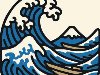 The Great Wave off Kanagawa Coasters