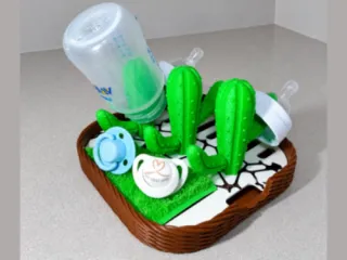 Cactus baby bottle rack - Plant Homeware