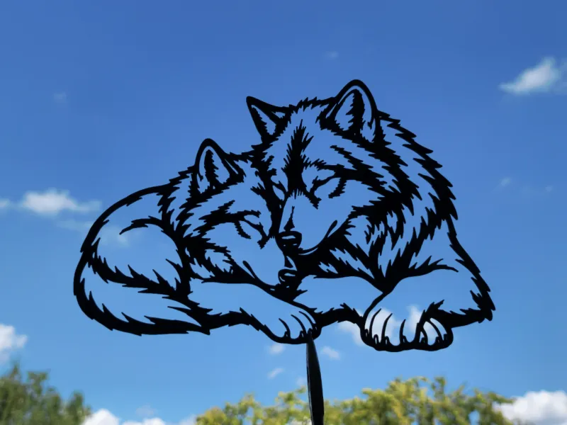 Arte da Parete con Lupo Dormiente