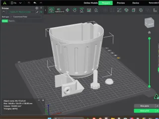 Removable Desk Bin Trash Can V3
