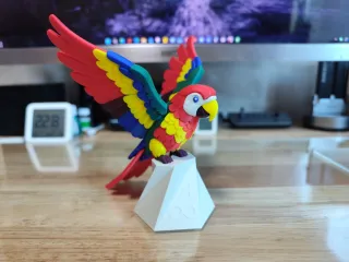 【木公造物】展翅鹦鹉 混色 叠色 多色