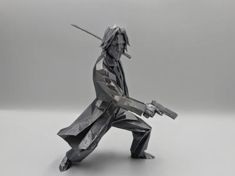John Wick - Assassino Low Poly