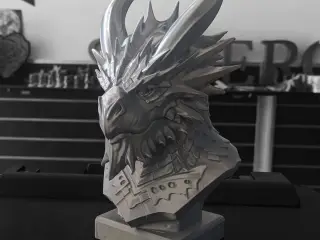 Iron Dragon Bust
