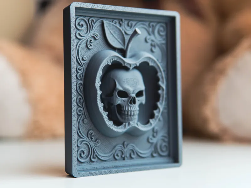 The Core of Mortality Skull Unified Bas Relief Art