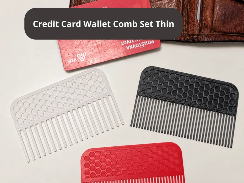 Credit Card Wallet Comb Set Thin