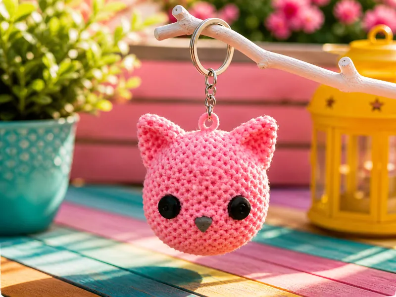 Portachiavi Gatto Carino – Compagno Tascabile in Stile Kawaii