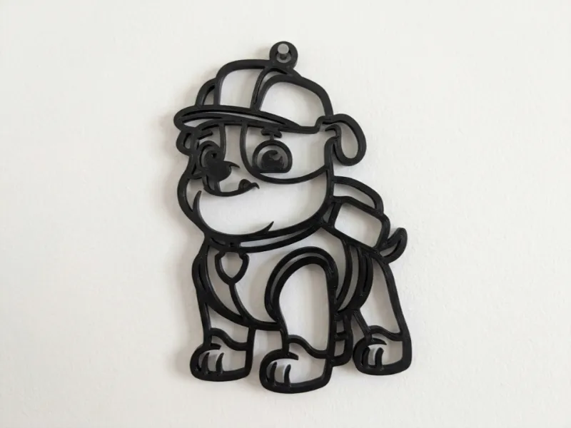 Paw Patrol Rubble Wall Art - Easy Print