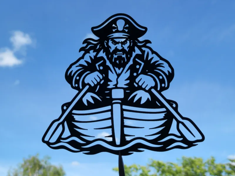 Pirate Rowboat 2D Wall Art
