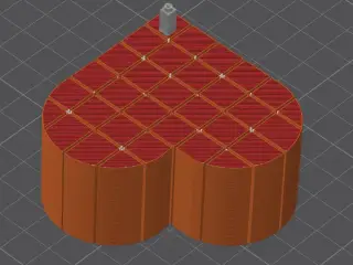 Sliding Heart Pixel Fidget