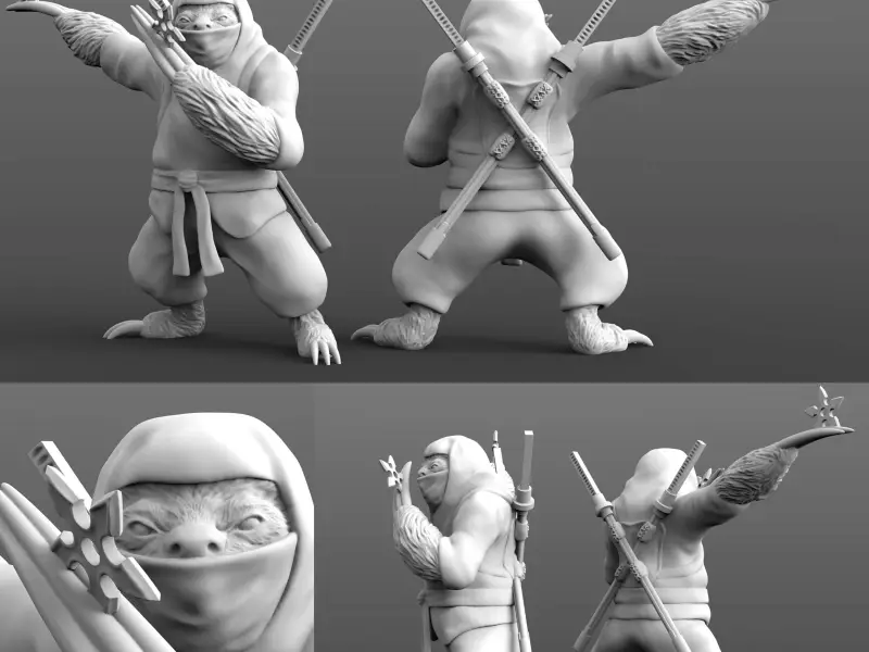 Ninja Three-Toed Sloth