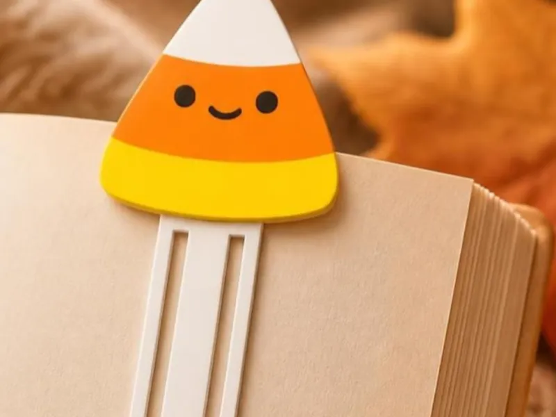 candy corn bookmark