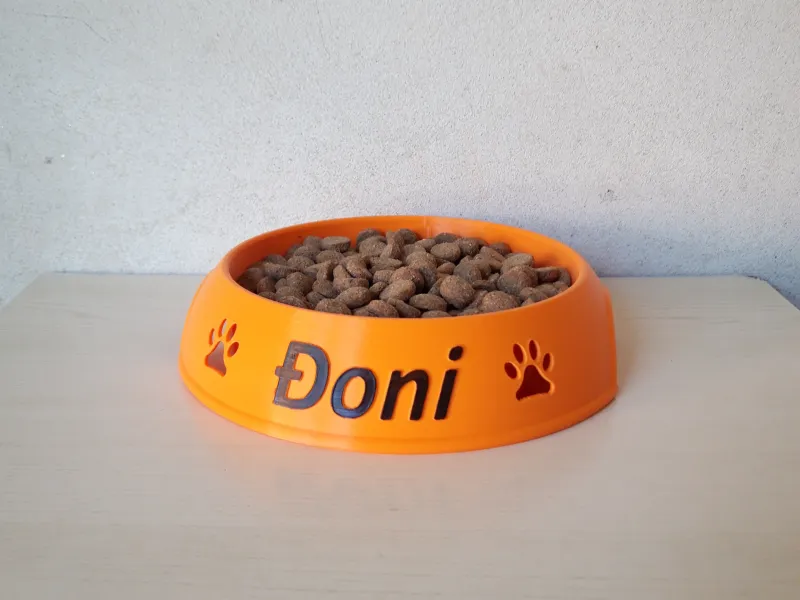 Dog bowls with names
