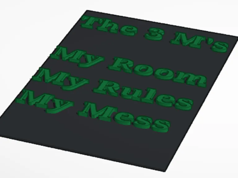 The 3 M's Sign