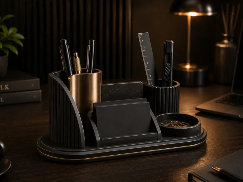 Executive Desk Organizer – Pen, Card & Accessories Holder