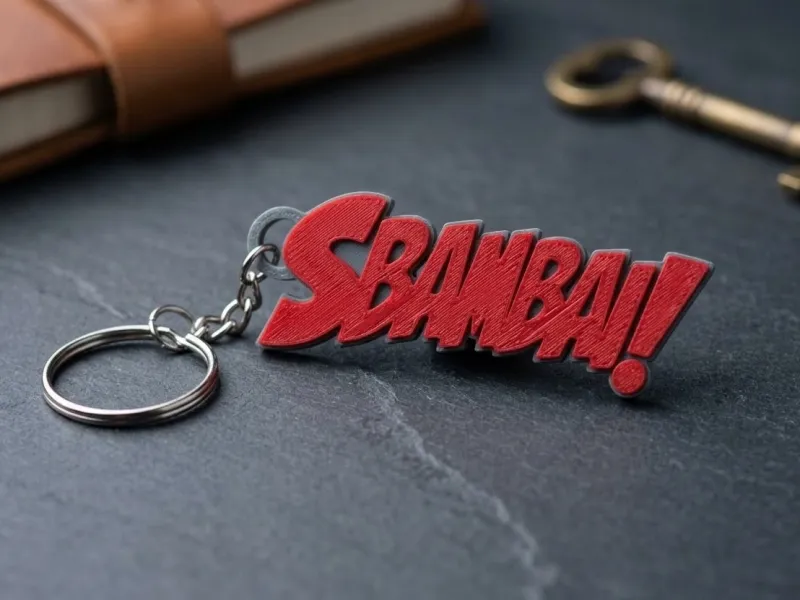 Sbambai! Keychain (Sicilian Design)