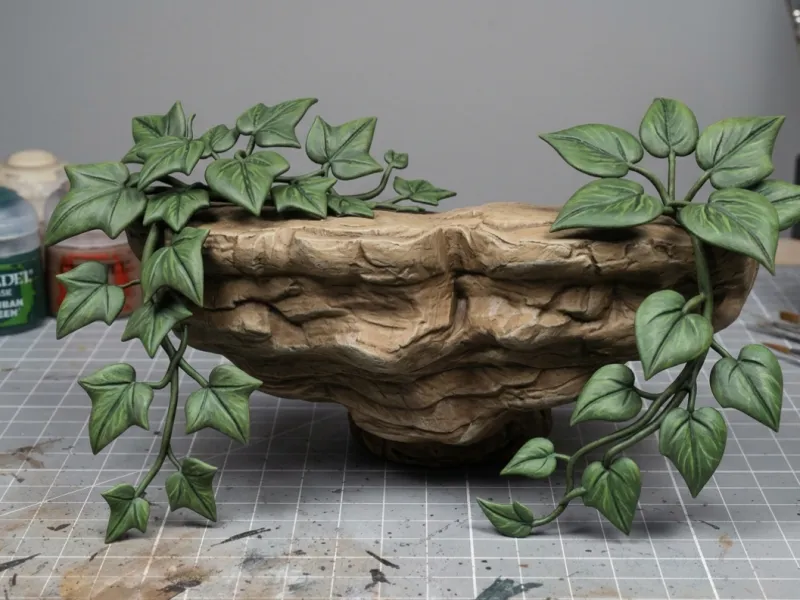 Rocky Hanging Ivy Planter & Wall Ledge