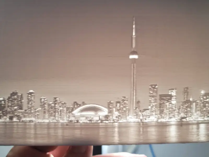 Toronto Skyline Lithograph Night Light