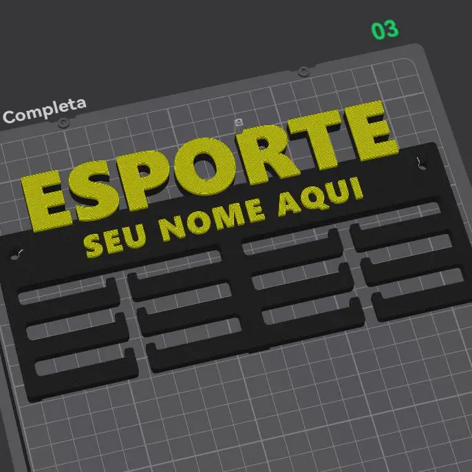 Suporte Medalha - Personalizável