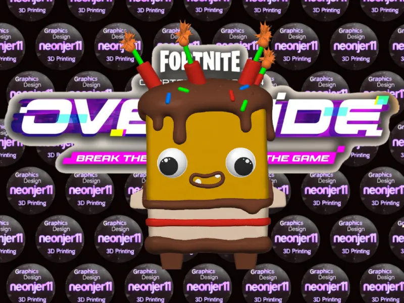 42-Fortnite Geburtstagstorte Sprite