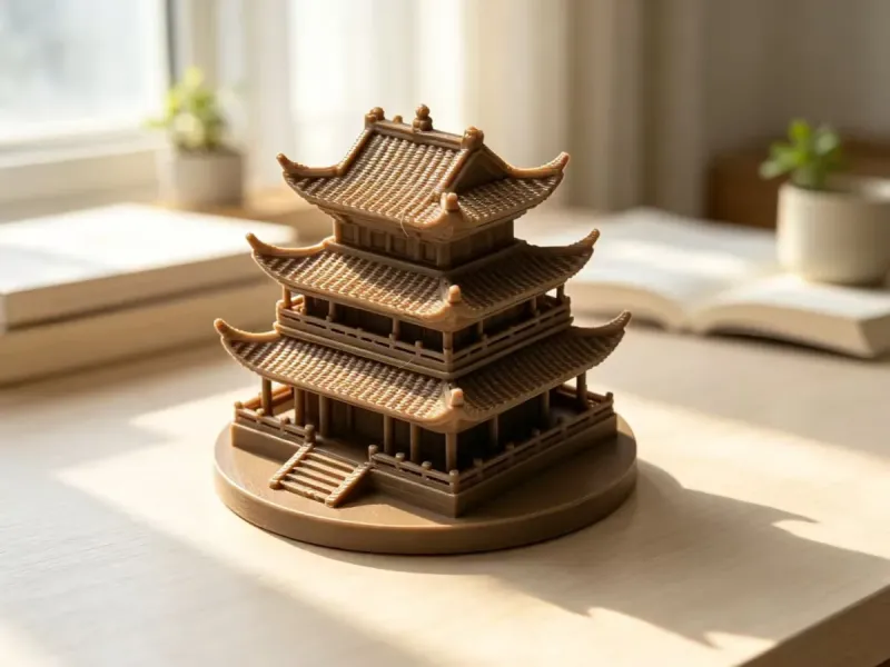 岳阳楼模型手办