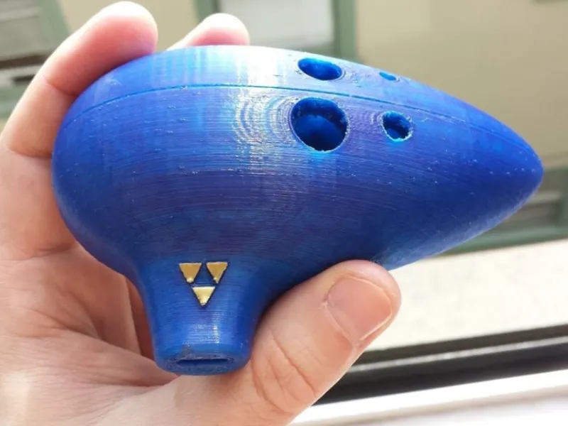 Ocarina con Triforza di Zelda