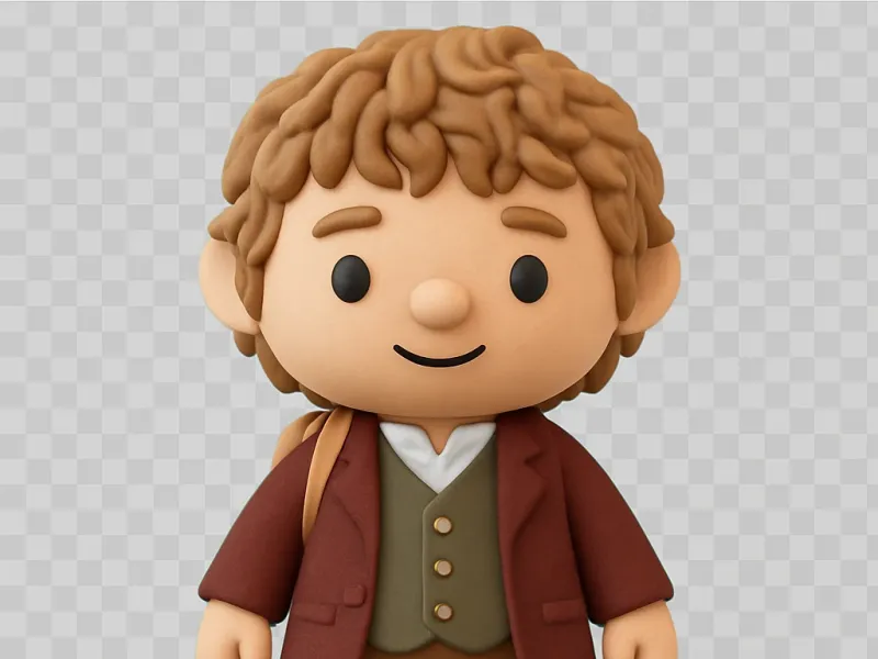 cute mini Bilbo Baggins from the Hobbit