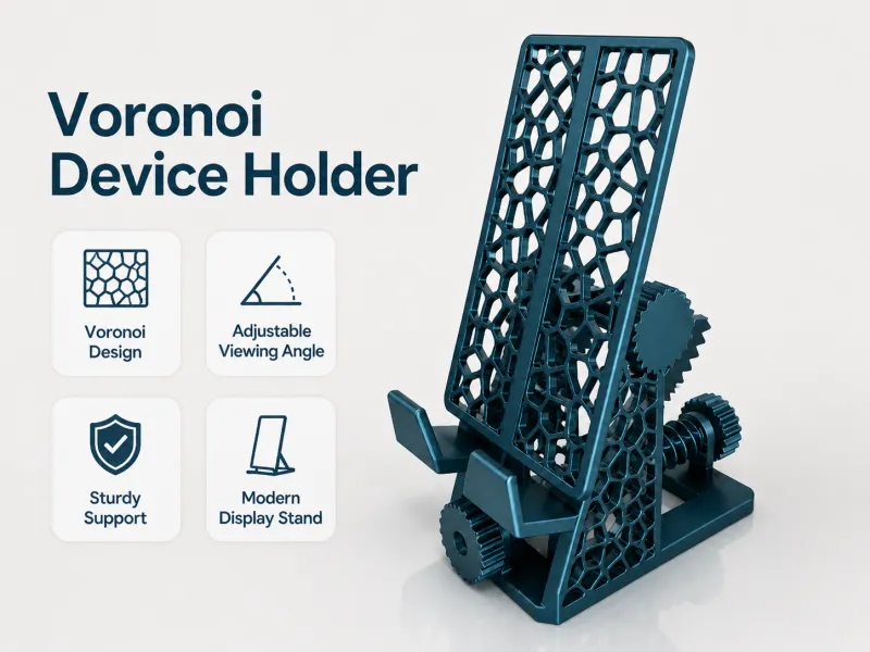(SPOTLIGHT MODEL) Adjustable Voronoi Device Stand/Holder V7