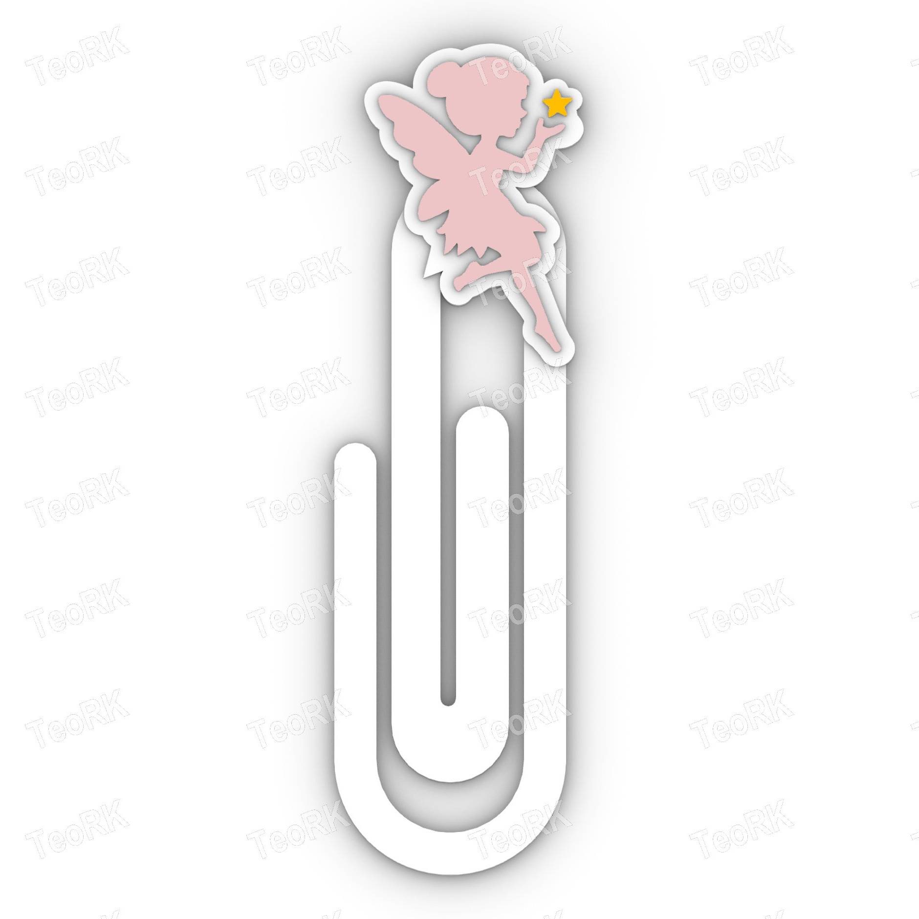 Paperclip Magic fairy - bookmark