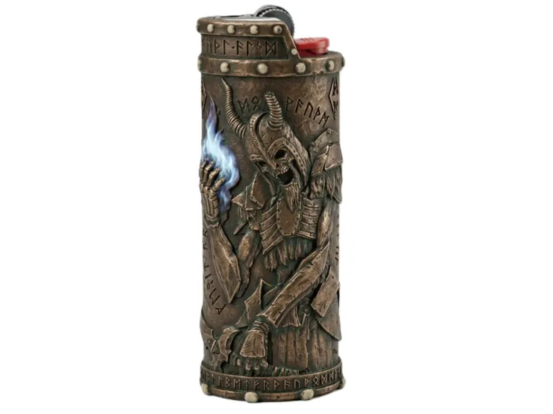 Capa para isqueiro BIC J6 no estilo Draugr de Skyrim