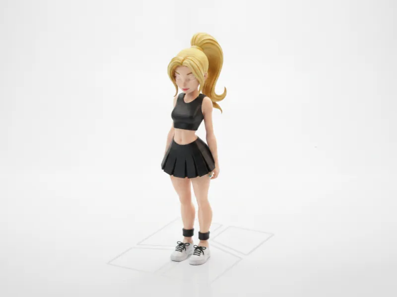 Cheerleader Figurine Female Character 3D Printable