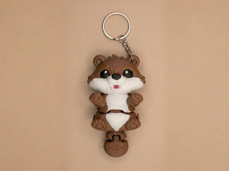 Flexi Articulated Beaver – Print-in-Place Toy