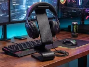 gamer carbon fiber headset stand