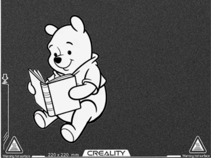 Pooh reading book