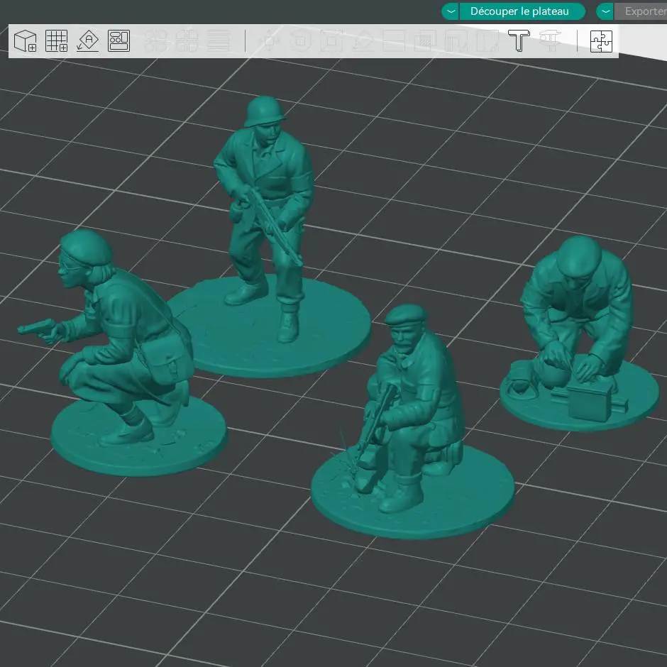 Free French Partisans Free Characters & Creatures STL Download - WW2 french partisan bundle ...
