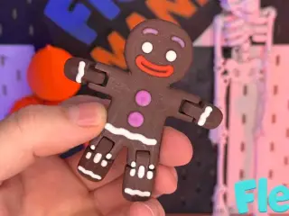 Flexi Gingerbread Man – Christmas Articulated Toy