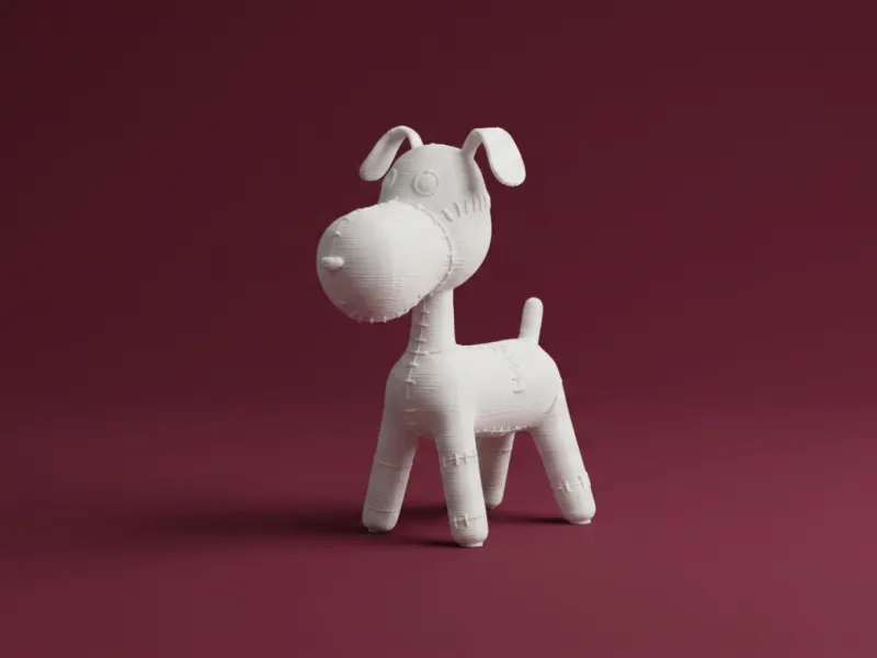 Patchwork Dog – Inspired by Tim Burton