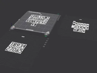 Modular lightbox with 52 interchangeable tiles