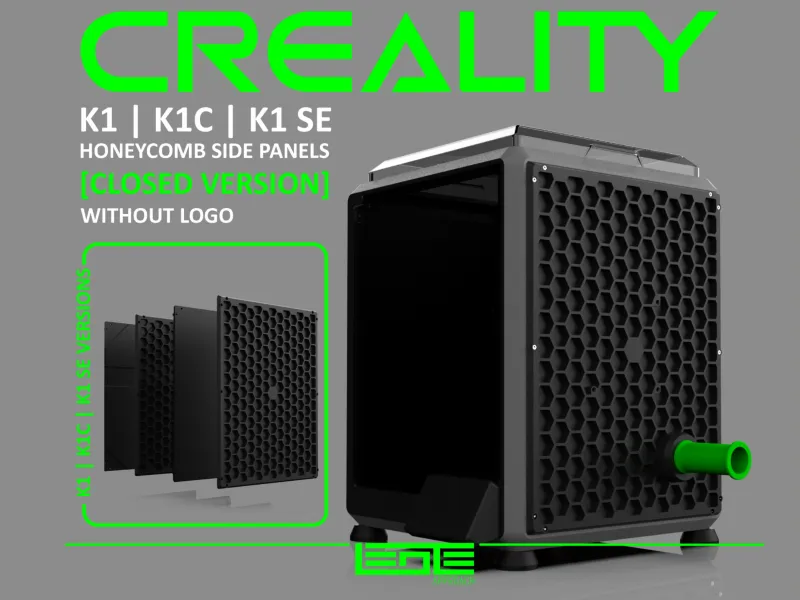 CREALITY K1|K1C|K1SE - SIDE PANELS WITHOUT LOGO