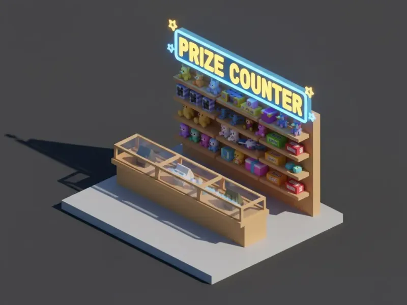 Low Poly Arcade Prize Counter