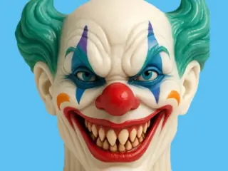 böser Clown-Kopf