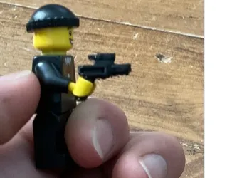 Black Lego Gun Pistol