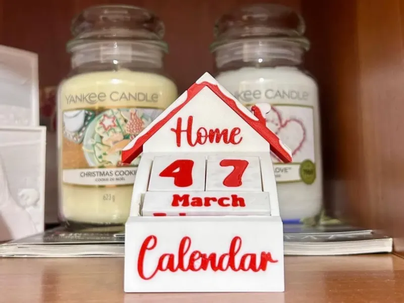 Modular Calendar (Houses with different roofs)