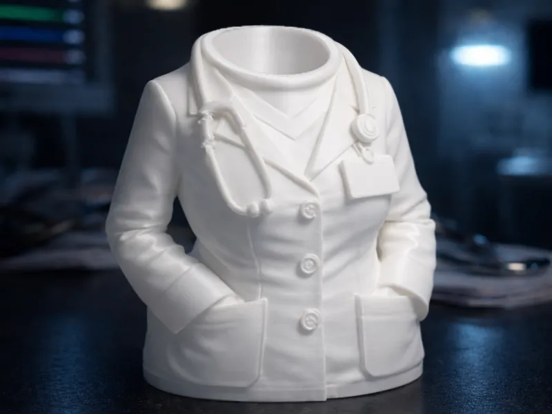 Female Doctor Coat Pen Holder – Desk Organizer